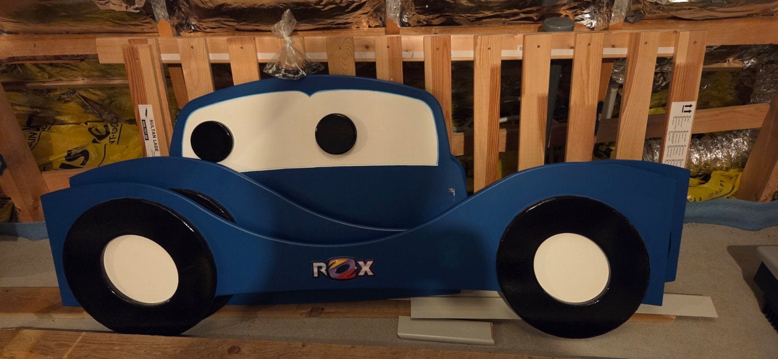Uniek cars/rox kinderbed, Ophalen, Lattenbodem