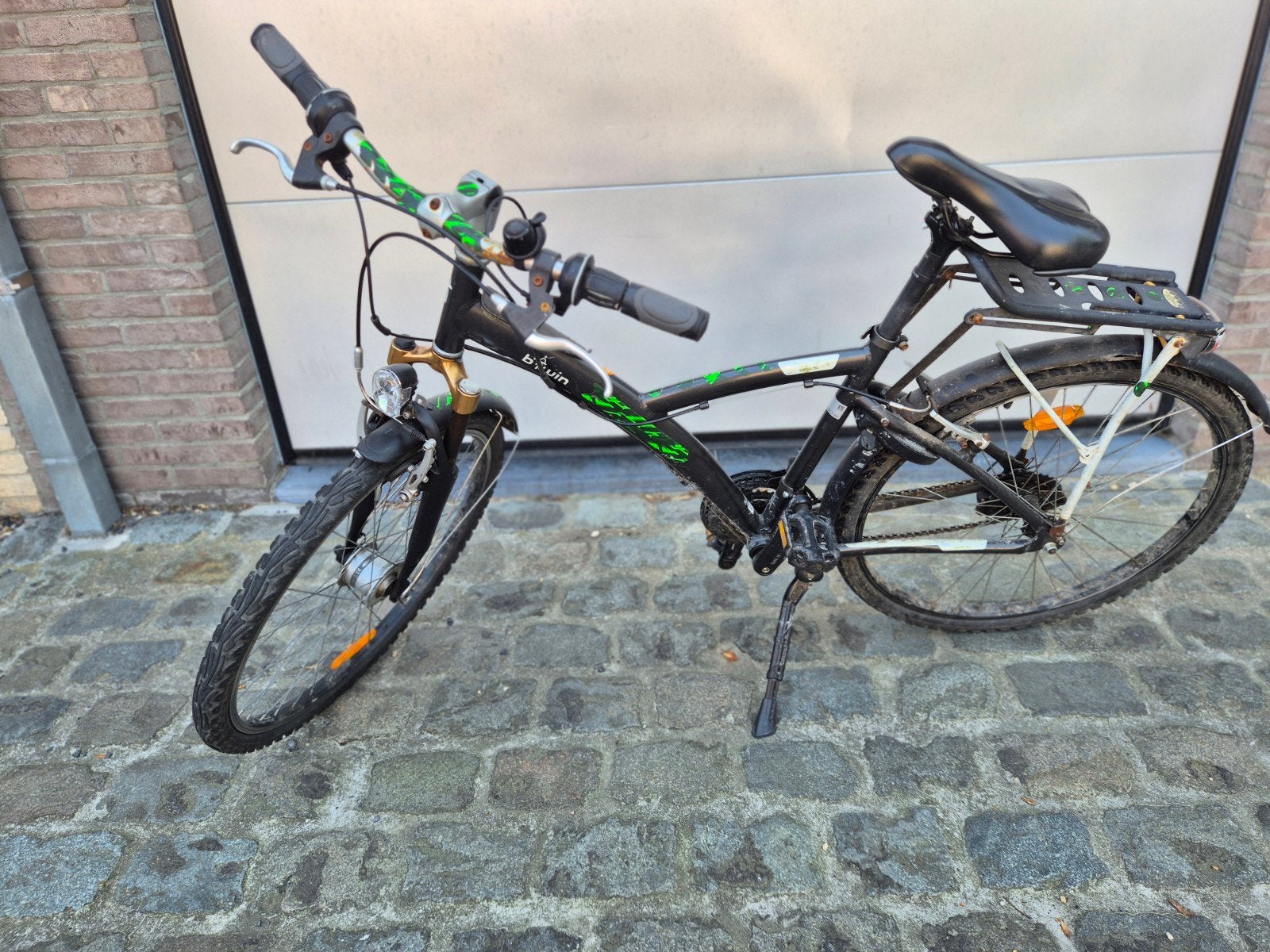 mountainbike jongen, Ophalen