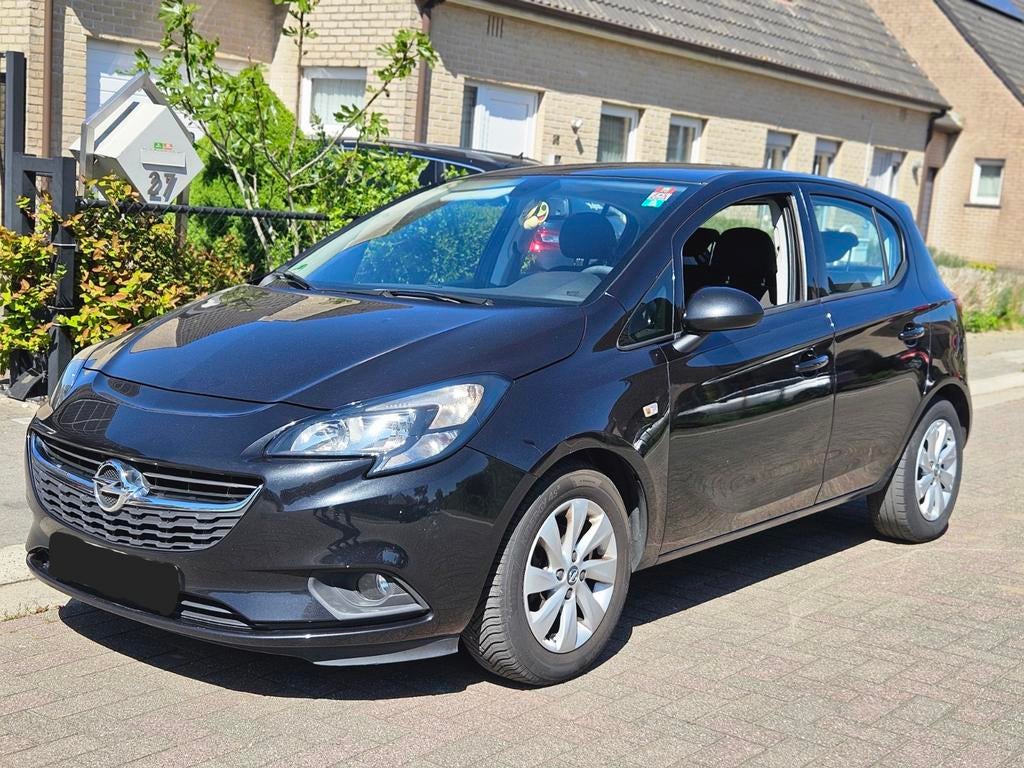 Opel corsa Benzien 1.2 bj  2016 Euro6b Met Airco 186.000km, Auto's, Bluetooth, Stof, Euro 6, Zwart
