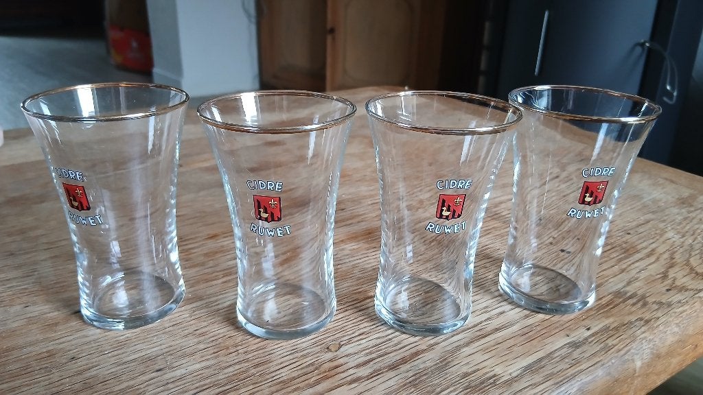 Verre cidre ruwet, Collections, Enlèvement, Comme neuf, Autres types
