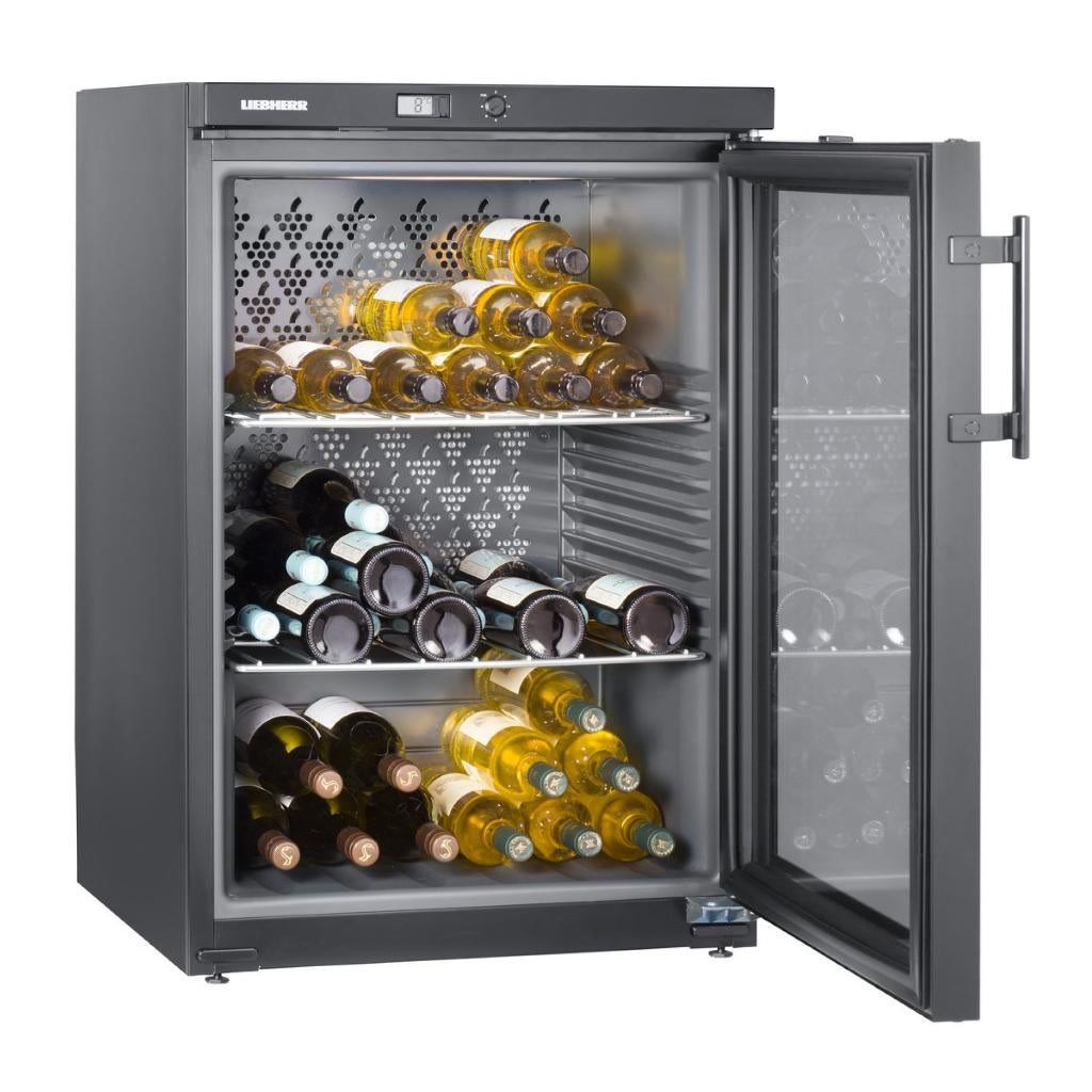 Liebherr WKB 1812 Vinothek wijnkelder (66 btls), Zonder vriesvak, 100 tot 150 liter, Zo goed als nieuw, 45 tot 60 cm