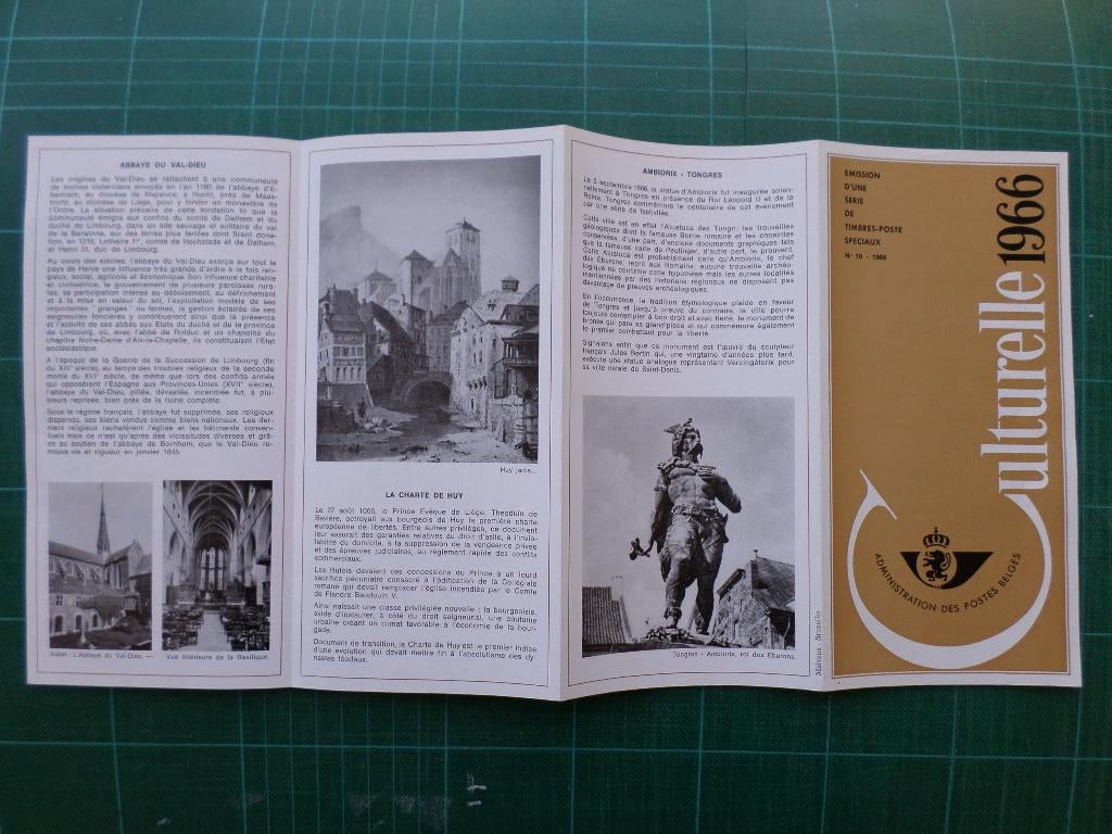 Fascicule Culturelle - 27/08/1966 - 1er jour d'émission, Postzegels en Munten, Met stempel, Ophalen of Verzenden, Gestempeld, 1e dag stempel