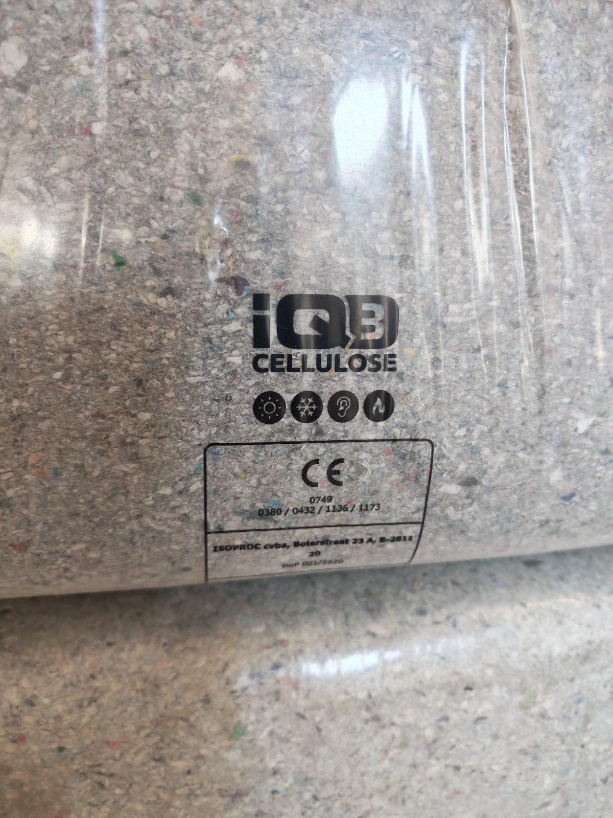 cellulose isolatie vlokken., Doe-het-zelf en Bouw, Ophalen, Overige materialen, Nieuw, 12 cm of meer