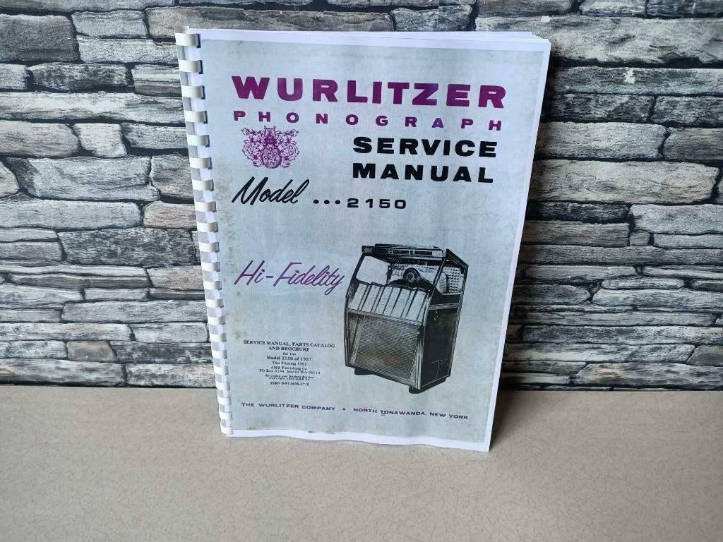 Service Manual: Wurlitzer 2150 (1957) jukebox nieuw !!!, Envoi, Wurlitzer
