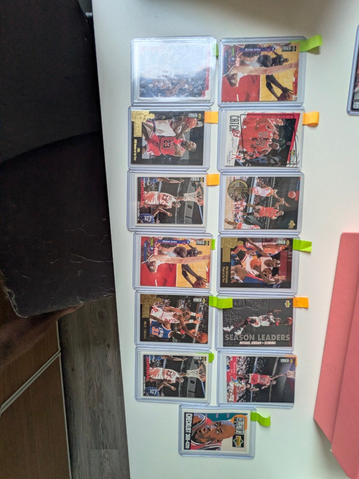 Michael Jordan NBA kaarten 1995-1997, Ophalen of Verzenden, Zo goed als nieuw, Meerdere kaarten