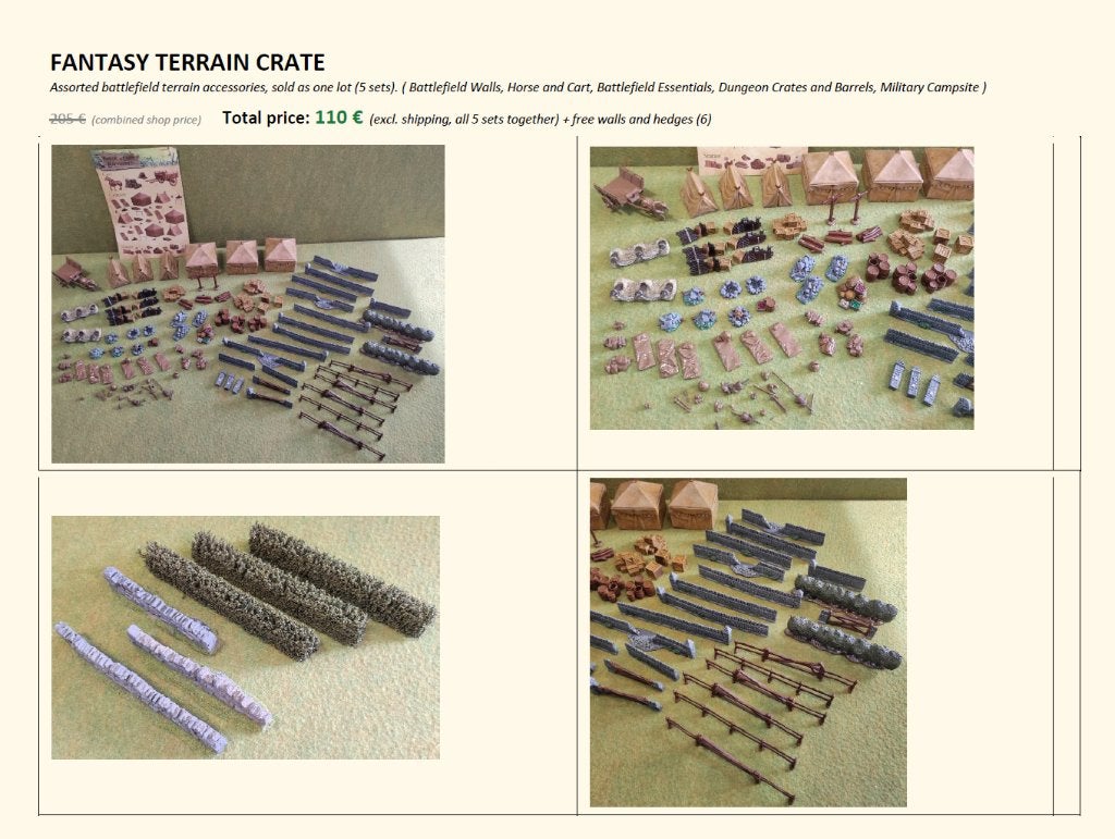 Fantasy Terrain Crate Mantic Games, Enlèvement ou Envoi, Comme neuf, Autres types, Accessoires