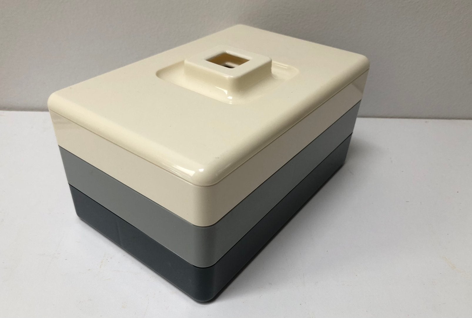 Vintage Tupperware Storganizer – Retro Opbergbox (Jaren 80), Ophalen, Zo goed als nieuw, Crème
