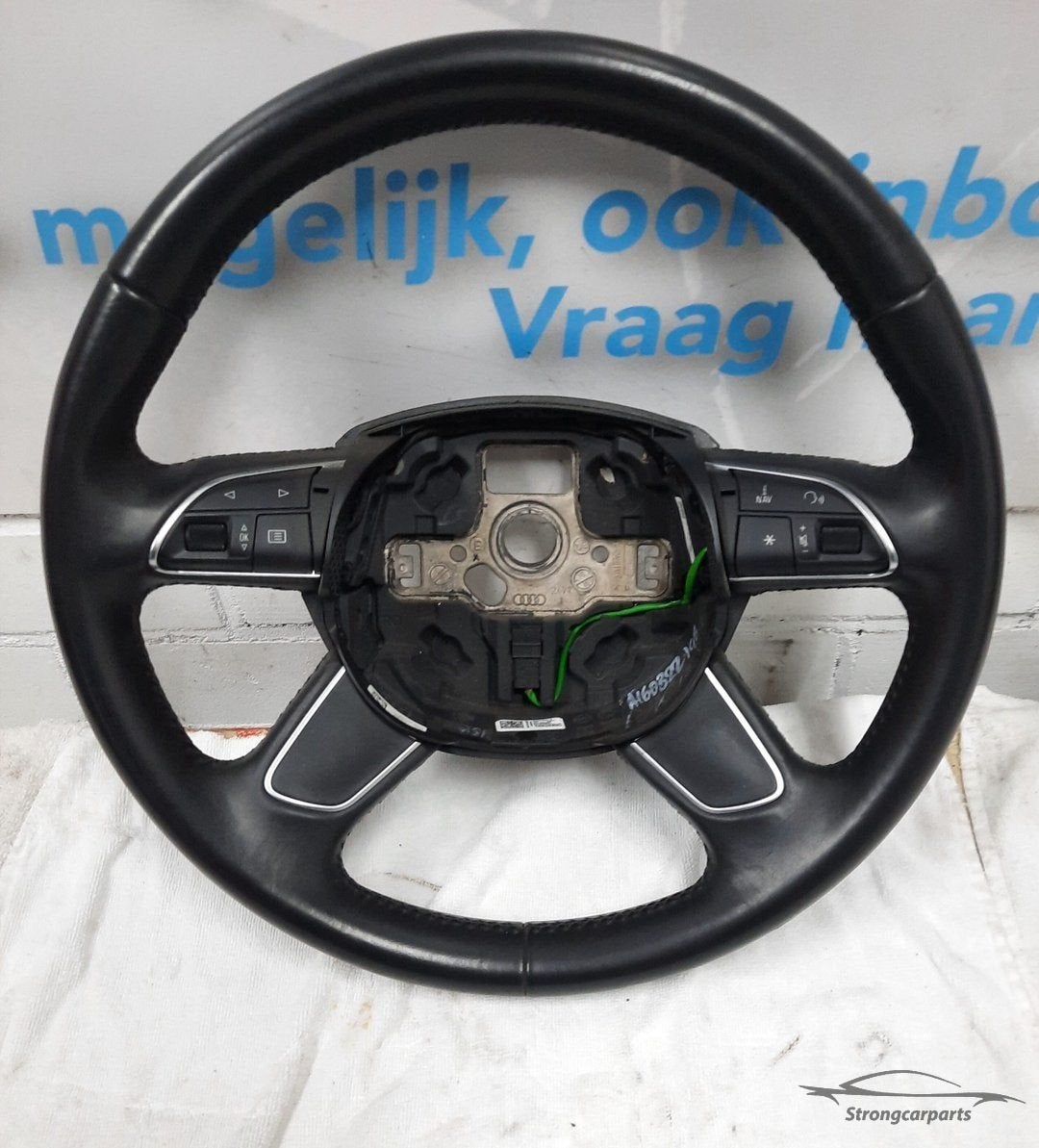 Audi A3 8V multifunctioneel Stuur Leder Stuurwiel 4 spaaks, Gebruikt, -, -, -