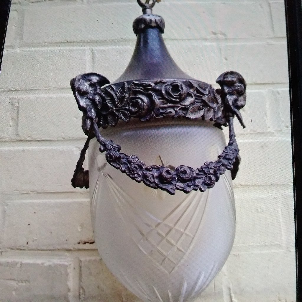Antieke art Nouveau/Jugendstil  luster omstreeks 1900, Antiek en Kunst, Ophalen of Verzenden
