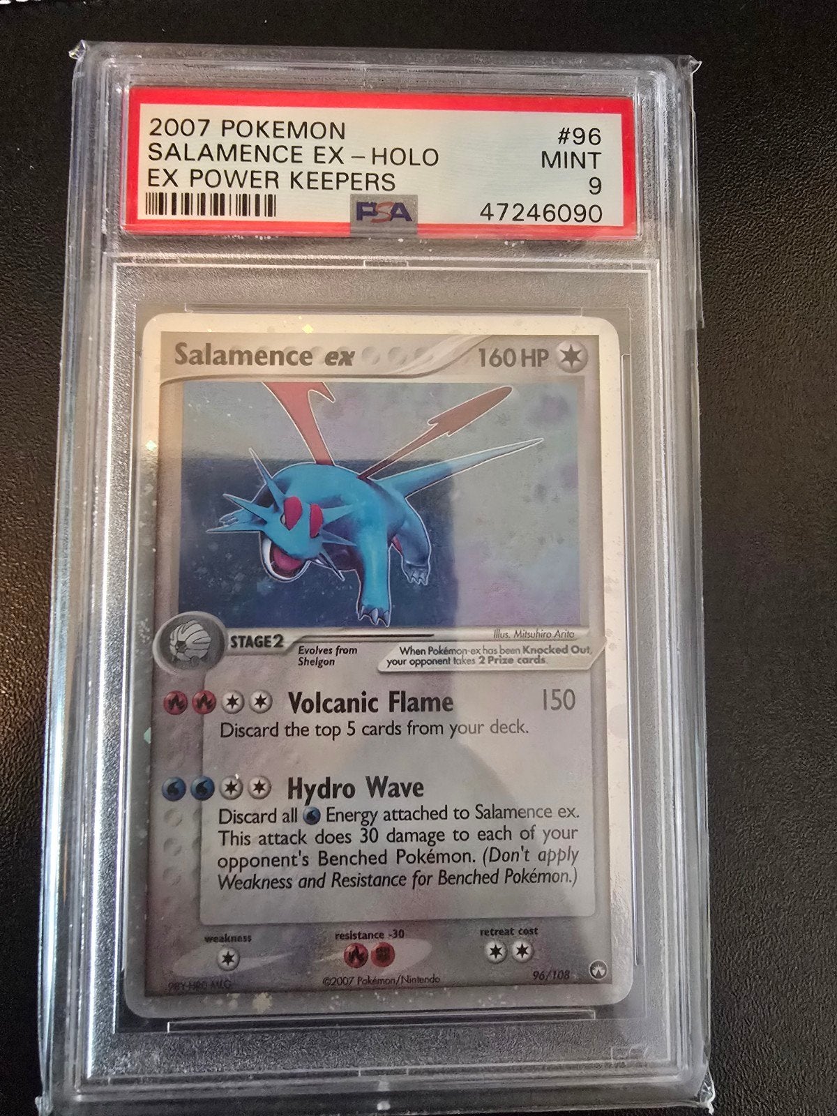 Pokemon salamence ex psa 9 ex power keepers, Enlèvement