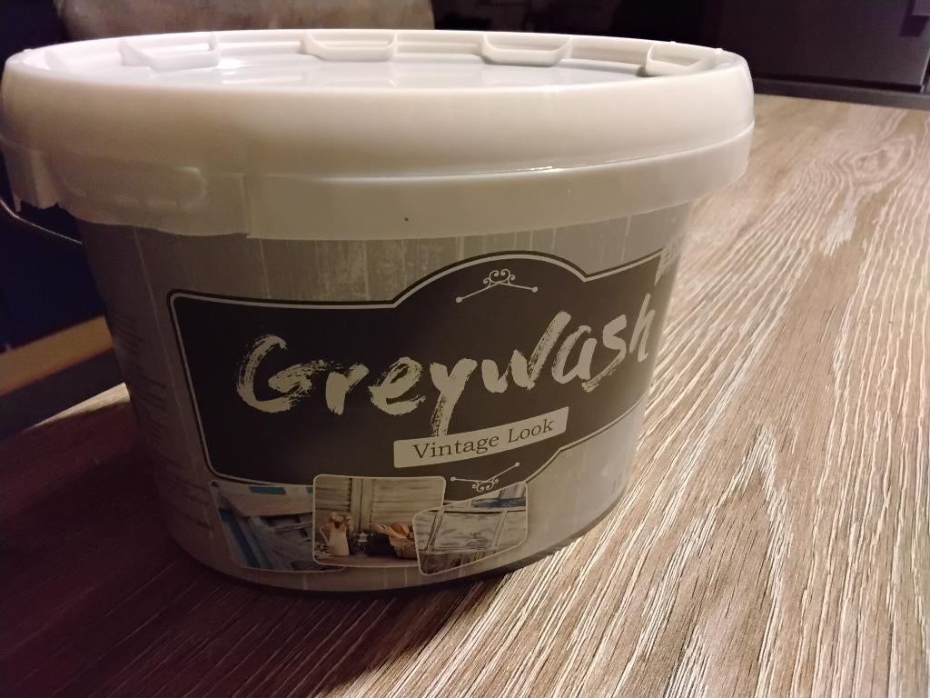 Greywash verf 5 potten, Bricolage & Construction, Peinture, Vernis & Laque, Neuf, Moins de 5 litres, Gris, Enlèvement