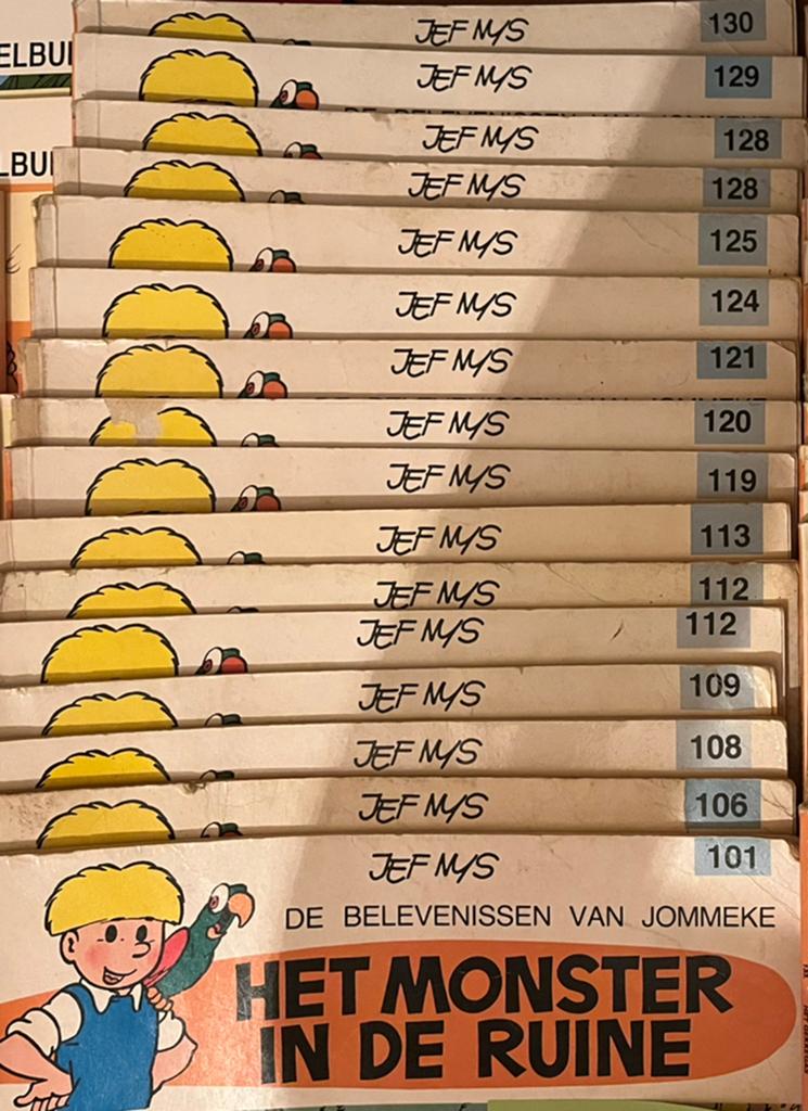 Jommeke (kleur, oranje rug) eerste druk, Enlèvement