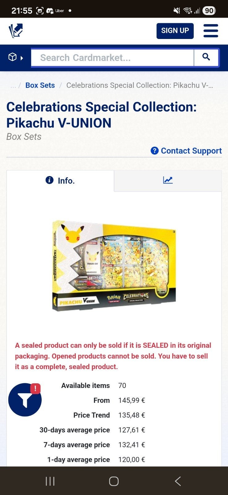 Pikachu celebration box., Enlèvement ou Envoi