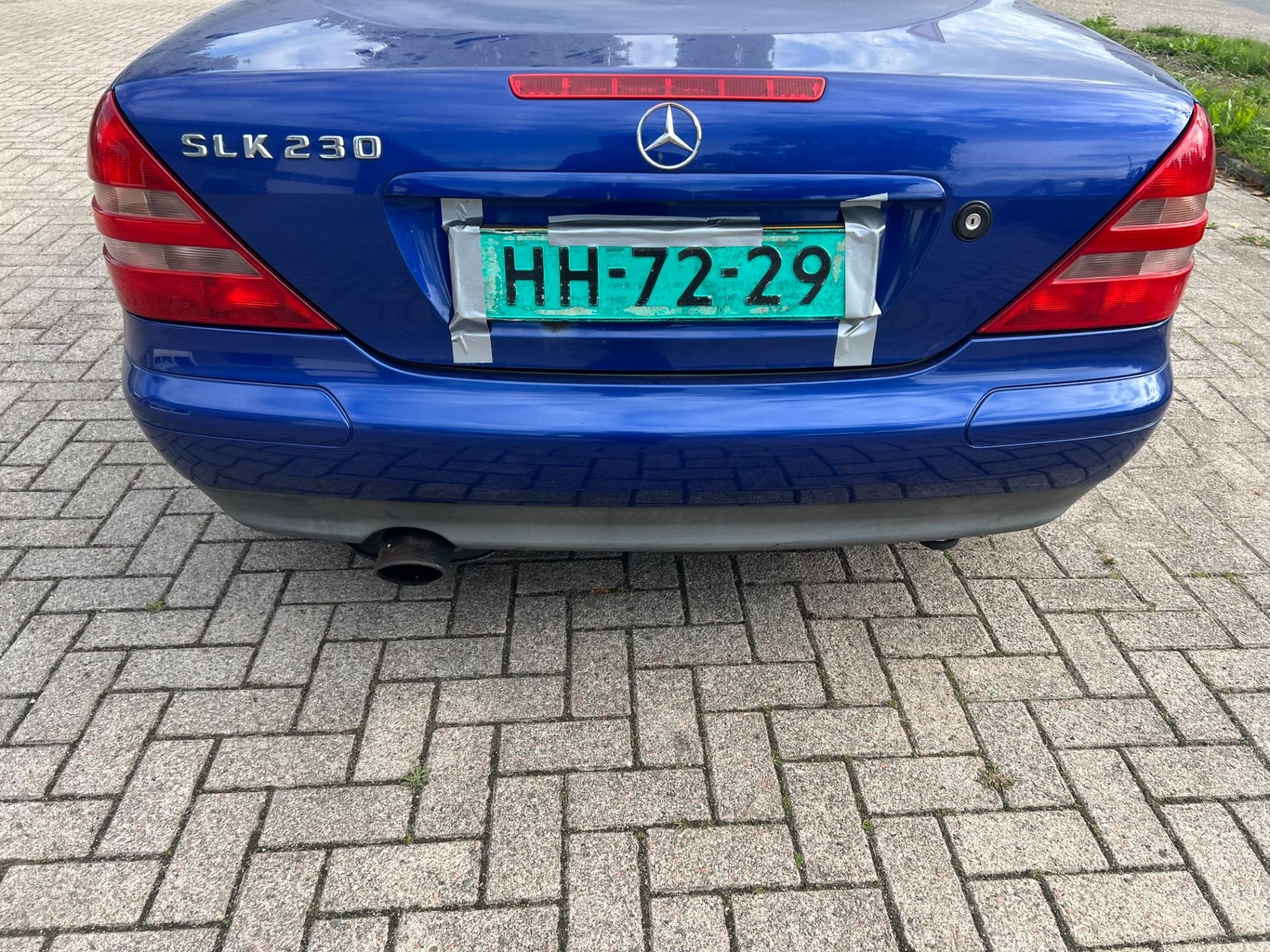 Pare-chocs arri re bleu 352 pour Mercedes SLK R170 (1996-200, Mercedes-Benz AG, Pare-chocs, Mercedes-Benz, Utilisé