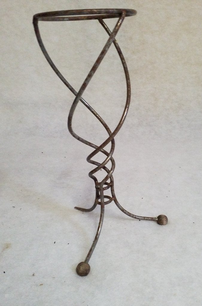 Support métallique pour placer un pot de fleurs, Moins de 25 cm, Rond, Enlèvement, Utilisé