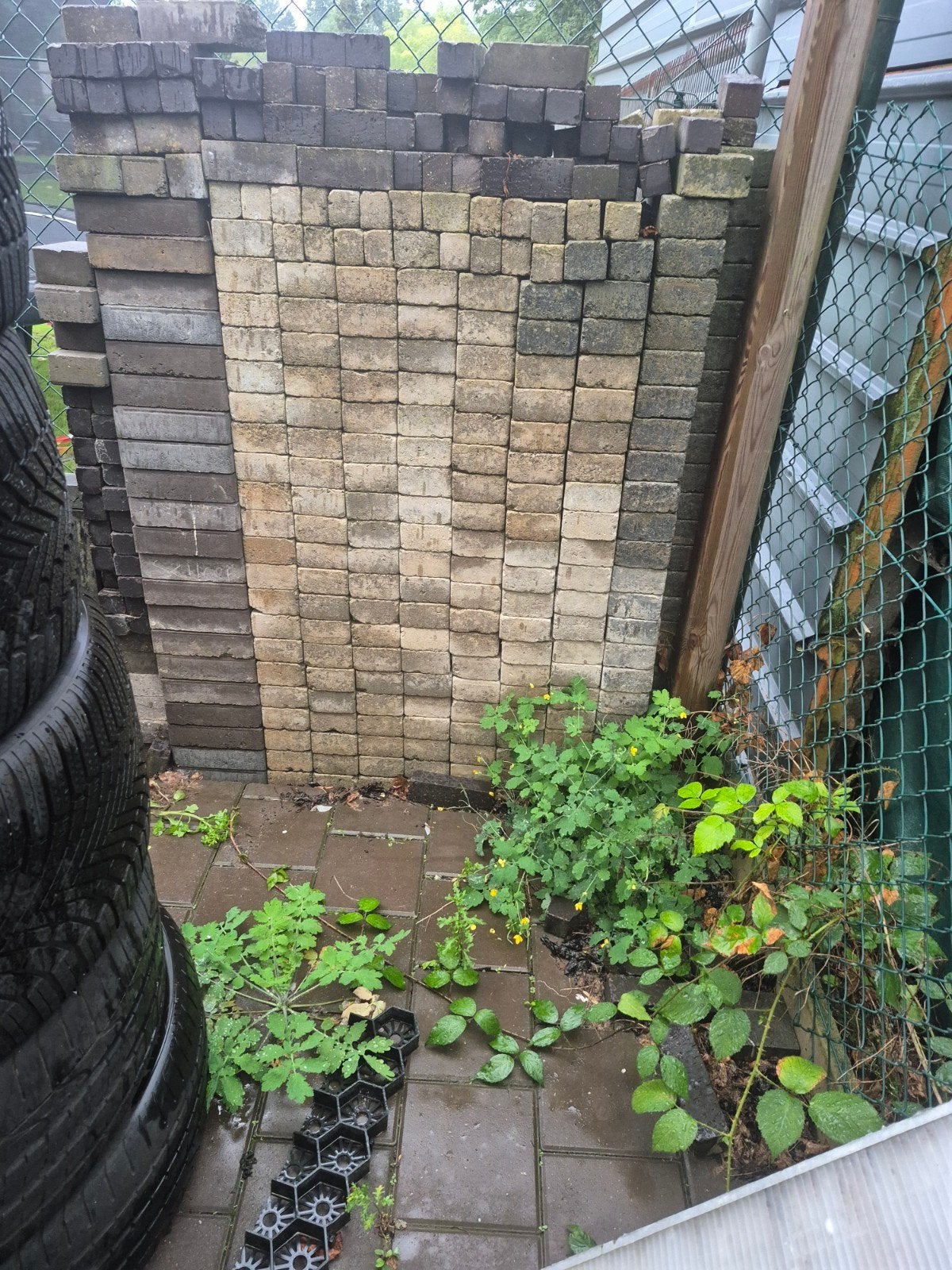 klinkers 10x10 6m2 gratis af te halen, Tuin en Terras, Ophalen, Gebruikt, Klinkers, 5 tot 10 m²
