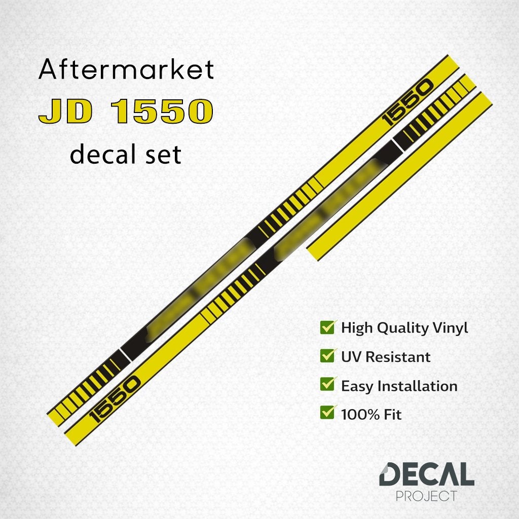 Autocollants de rechange John Deere 1550-1750, Envoi