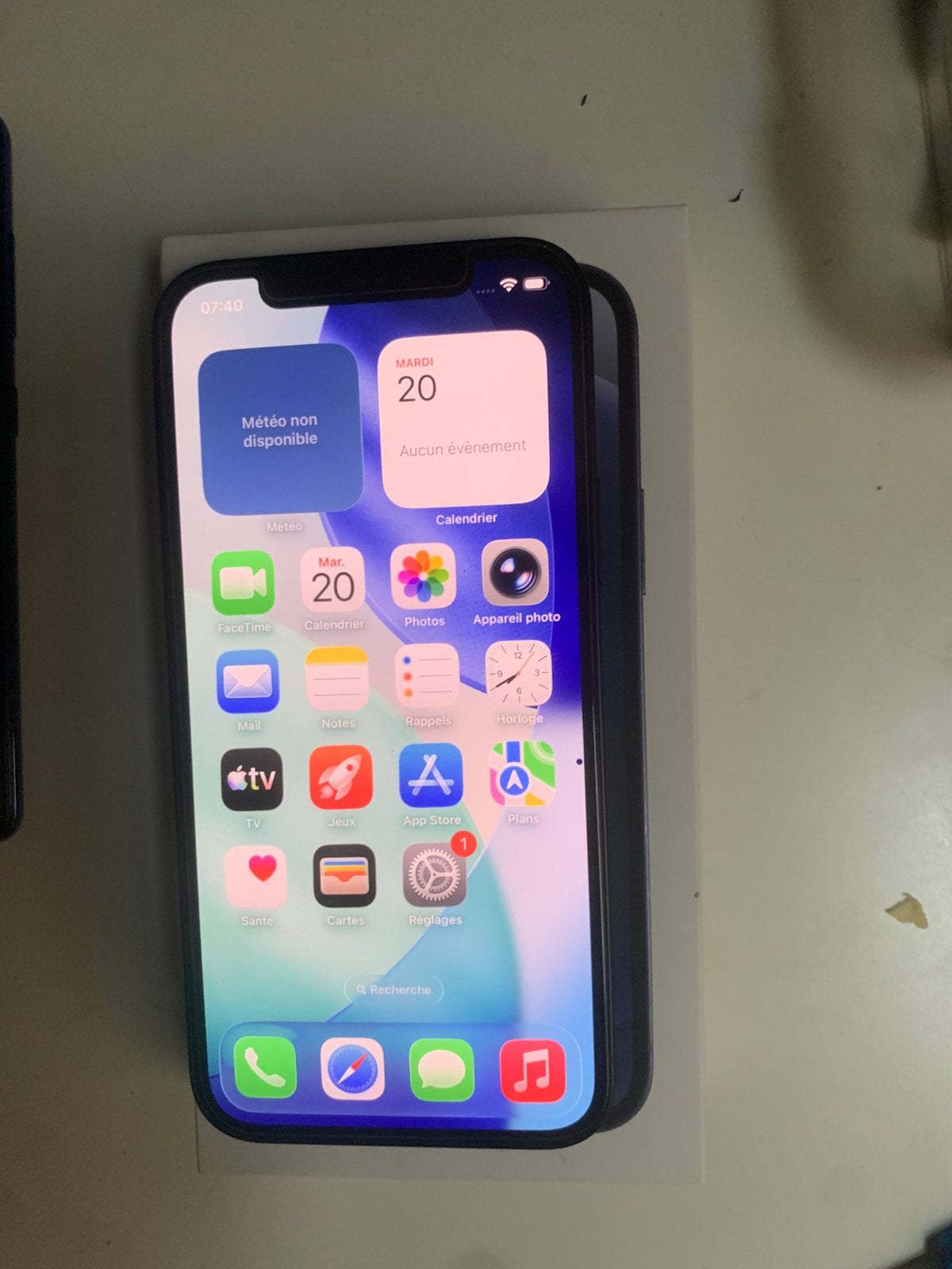 Iphone 12 couleur noir 128gb de stockage, Télécoms, Enlèvement ou Envoi, Comme neuf, Noir, IPhone 12