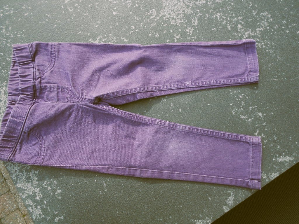 paarse jeansbroek mt 92, Kinderen en Baby's, Broek, Gebruikt, Meisje, Ophalen of Verzenden