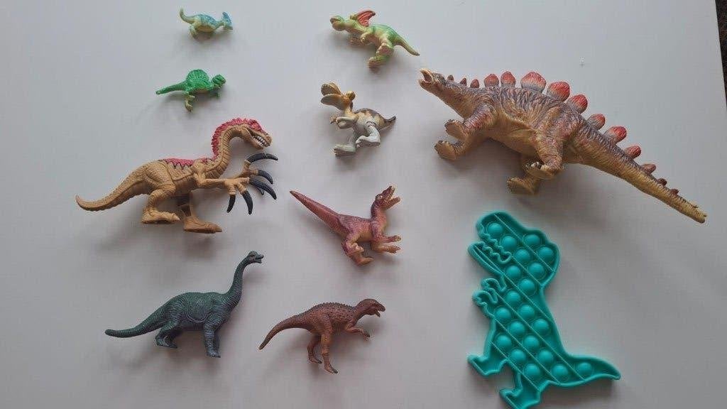 Dino speelgoedpakket (figuren & pop-it), Enlèvement, Utilisé, Garçon ou Fille