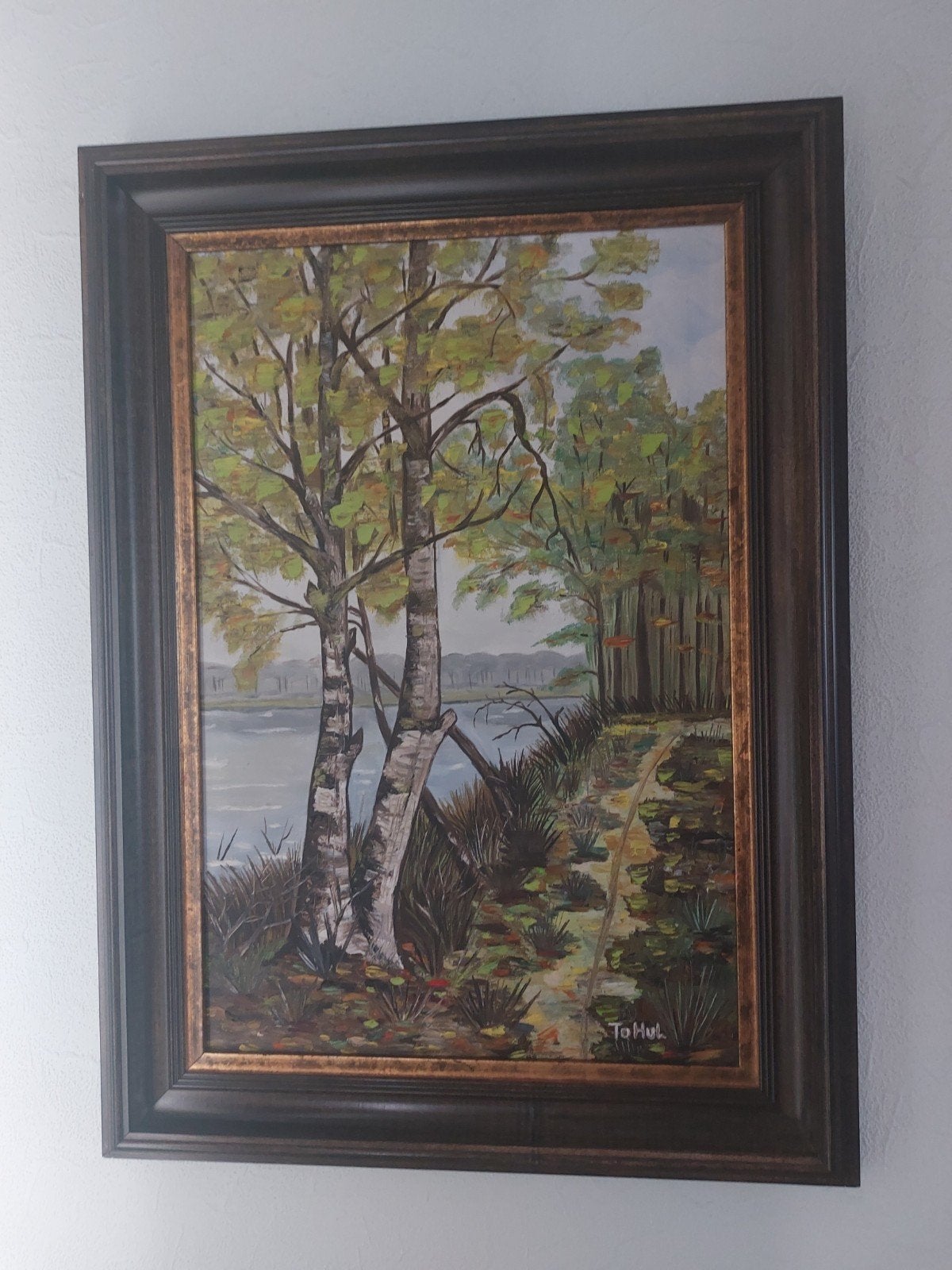 Schilderij bomen (5), Enlèvement, Classique, Paysage