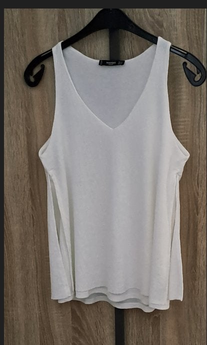 Ecru tuniekblouse, Maat 38/40 (M), Mango, Wit, Ophalen of Verzenden