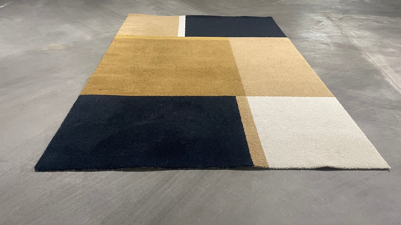 IKEA SKRIFTSPRAK groot vloerkleed 200 x 300 cm, Huis en Inrichting, Ophalen, Blauw, 200 cm of meer, Zo goed als nieuw
