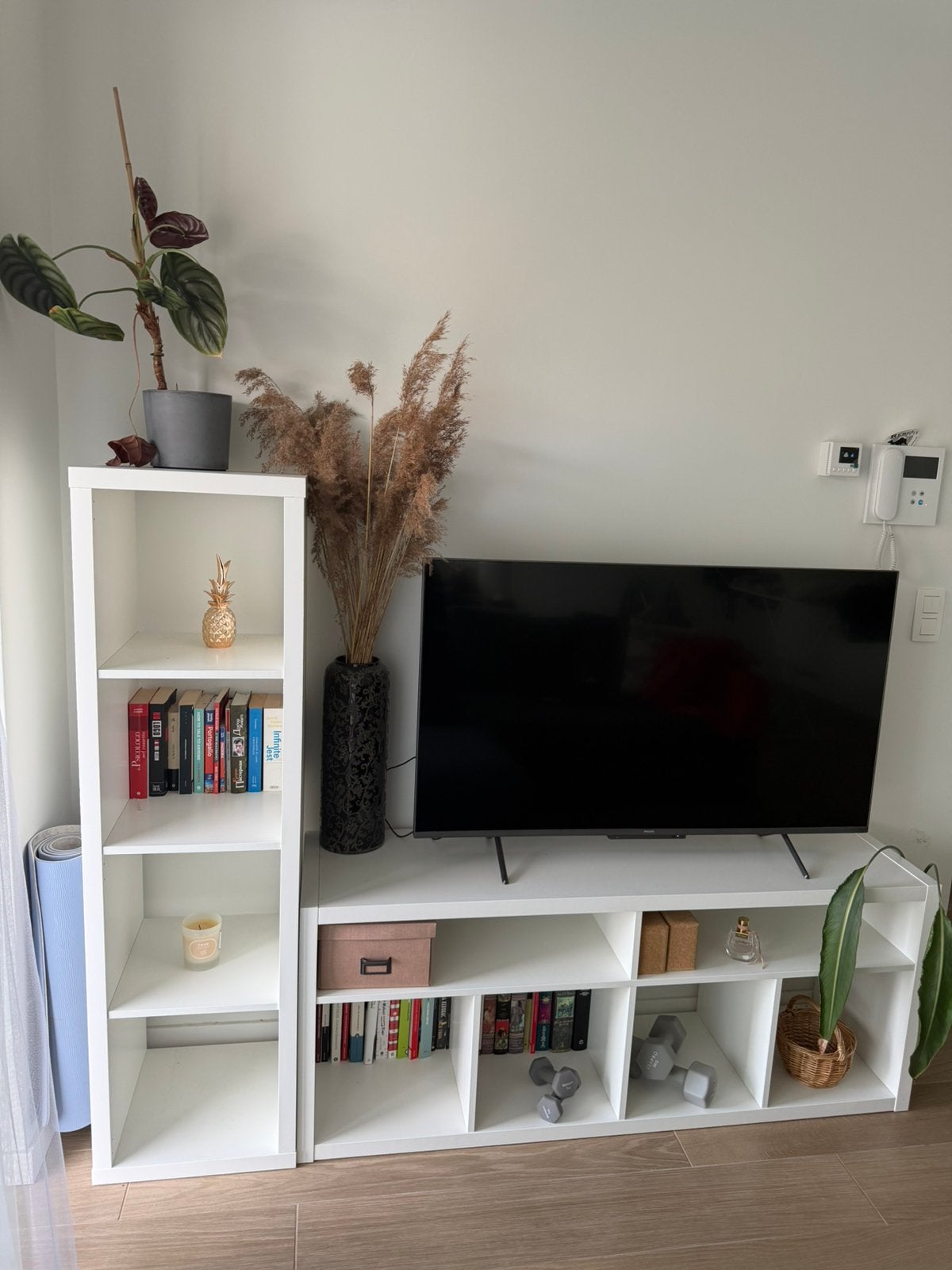 Meuble ouvert IKEA KALLAX + meuble TV, Maison & Meubles, Enlèvement, Comme neuf
