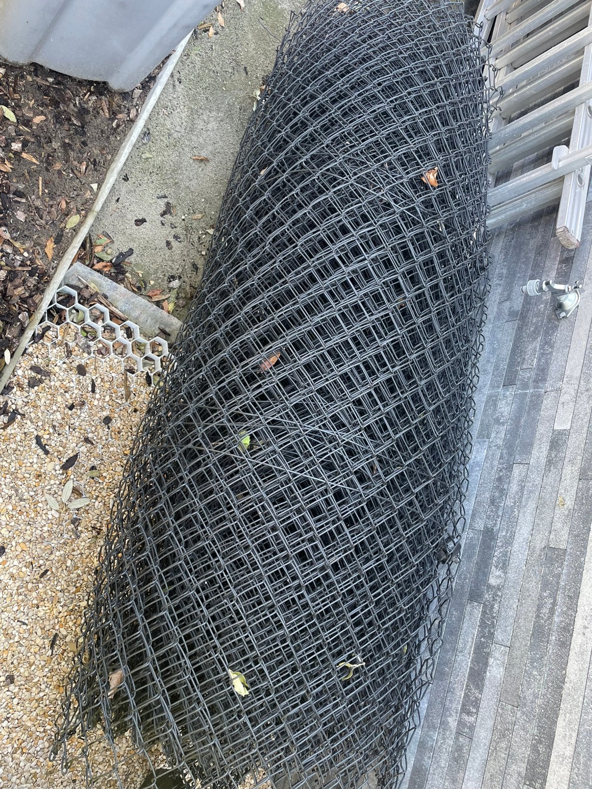Hekwerk gaas +- 20meter, Ophalen, Gebruikt, 20 meter of meer, Gaas