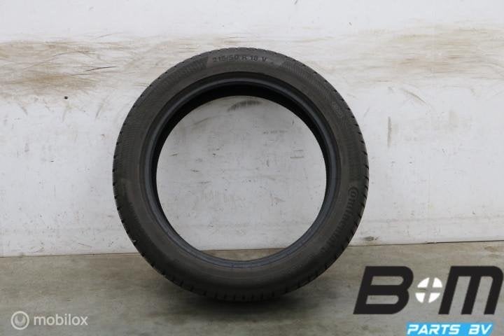 1 x 2155018 92V Conti WinterContact TS850P 6.5mm 215 50 18, Gebruikt, Band(en)