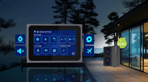 Power World PW08-DKXLRE1-H8 R290 Full Inverter Warmtepomp, Doe-het-zelf en Bouw, Verzenden, Nieuw, Overige metalen