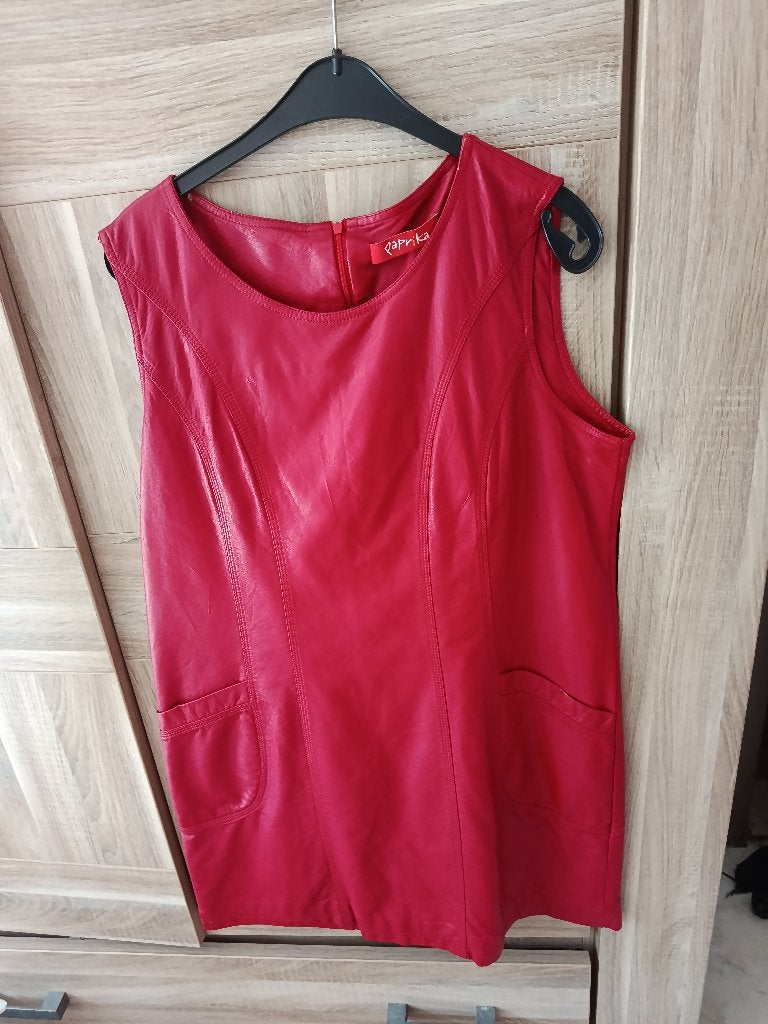 lederen zomerkurkje paprika maat46(doos zomerkleedje 2026), Kleding | Dames, Maat 46/48 (XL) of groter, Ophalen of Verzenden, Zo goed als nieuw