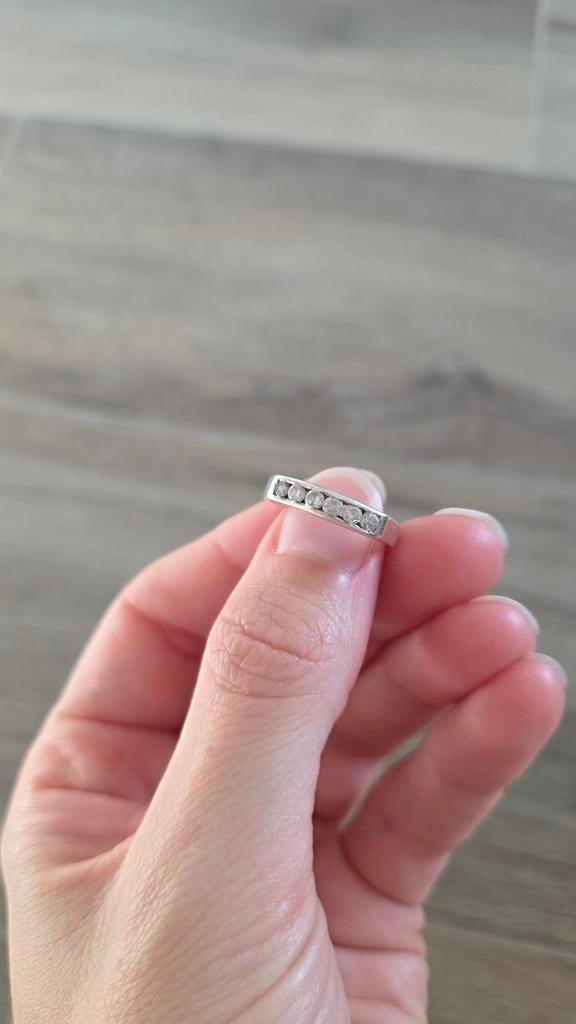 Zilveren ring, Gebruikt, Ophalen of Verzenden, Dame, Zilver