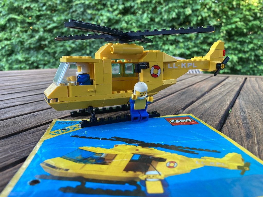 Lego Rescue Helicopter set 6697, Kinderen en Baby's, Speelgoed | Duplo en Lego, Gebruikt, Lego, Inclusief instructies, Inclusief minifiguren