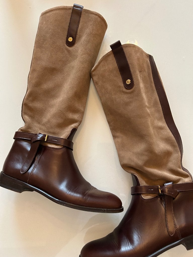 Massimo Dutti laarzen - maat 40 - Nieuwstaat!, Hoge laarzen, Verzenden, Nieuw, Bruin