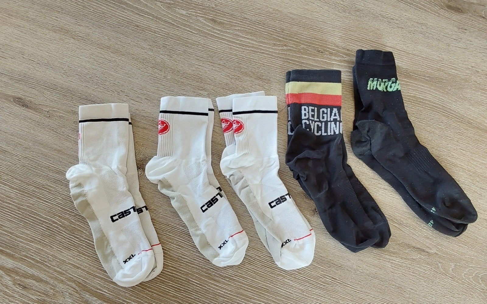 5 paar koerskousen maar 42-45 (15€ voor 5 paar), Fietsen en Brommers, Ophalen