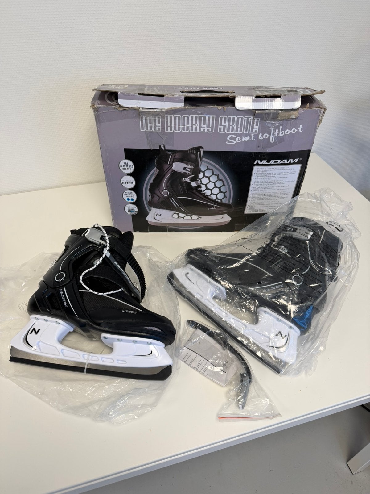 Chaussure semi-souple Nijdam pour patins de hockey glace, 41, Enlèvement ou Envoi, Neuf, Patins