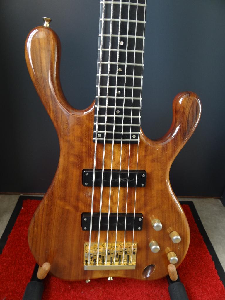 Rare basse K&K Krajicek 6 cordes"The Giraffe", Musique & Instruments, Enlèvement ou Envoi, Utilisé, Électrique, 6 cordes