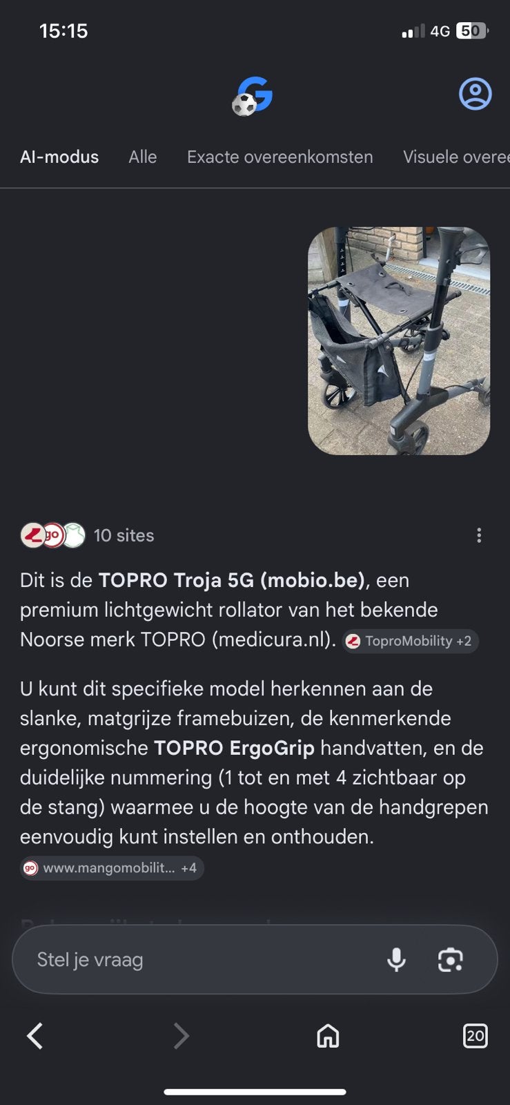 Rollator, Diversen, Ophalen, Opvouwbaar, Gebruikt