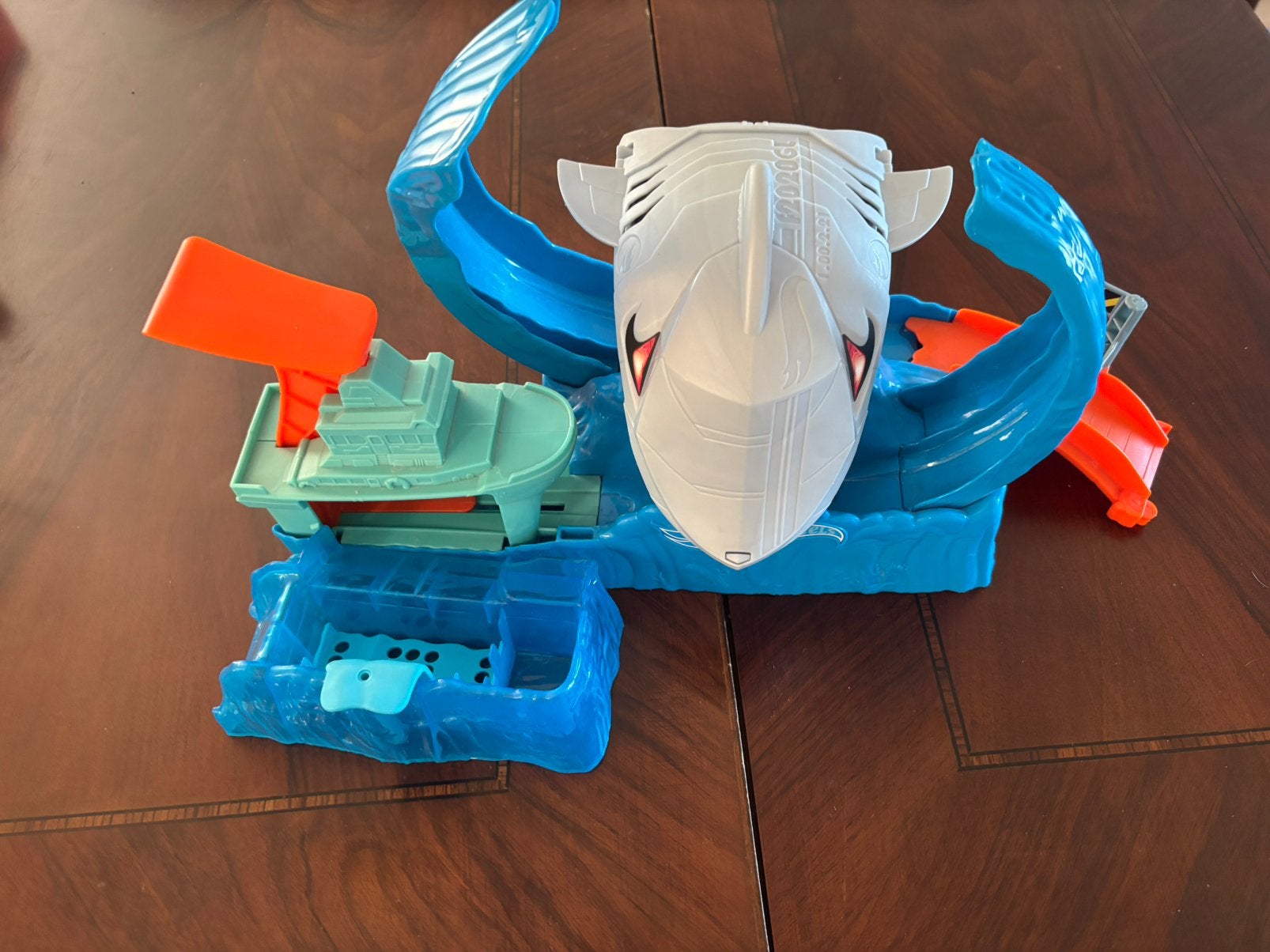 Hot Wheels Robo Shark Frenzy Play Set, Ophalen of Verzenden, Zo goed als nieuw, Hot Wheels
