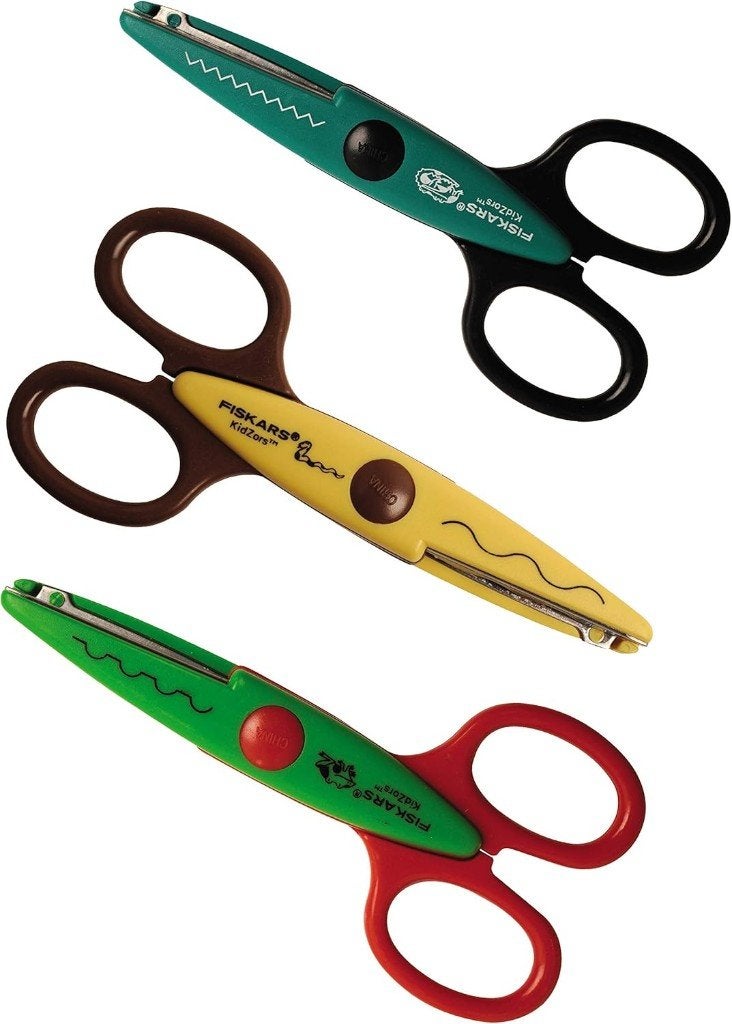 Fiskars kinderschaar – Kartelschaar set 3stuks moerasdieren, Gereedschap of Accessoires, Overige thema's, Nieuw, Meerkleurig