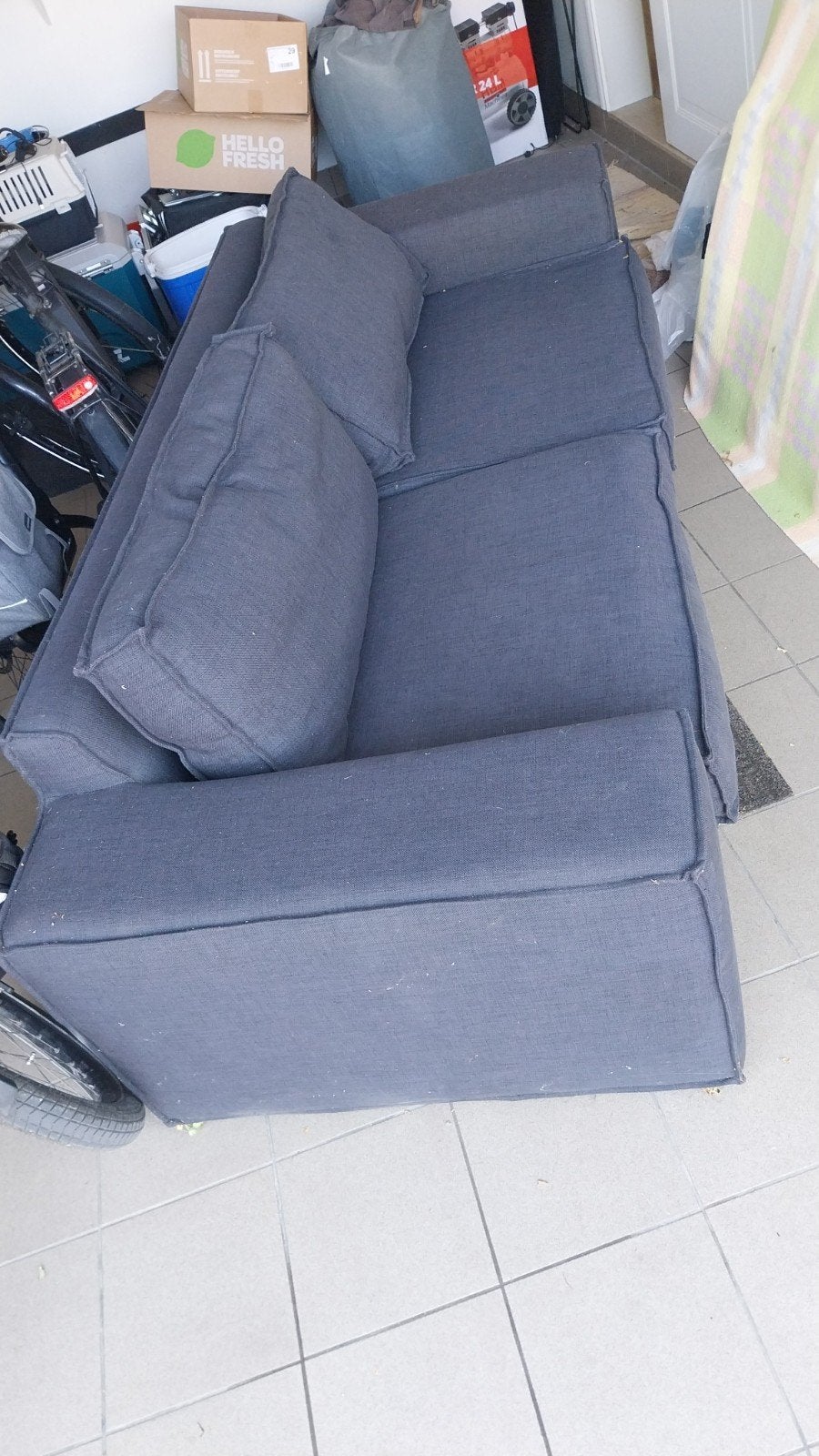 mooie zetel, 3 zit, Tuin en Terras, Ophalen, Gebruikt