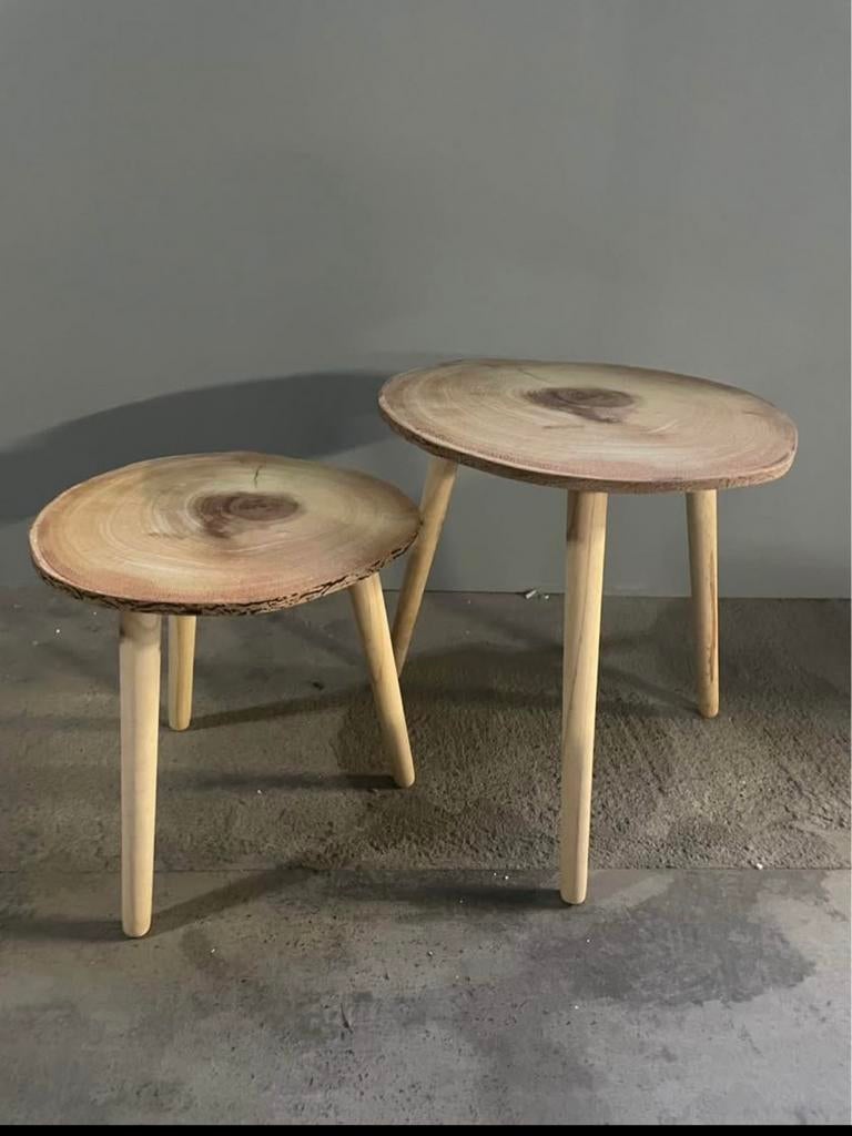 Table d’appoint en bois, Enlèvement, Neuf, Rond, Bois
