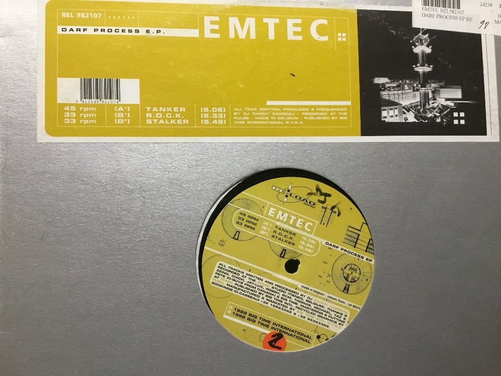Emtec. Darf Process E.P., Cd's en Dvd's, Ophalen of Verzenden