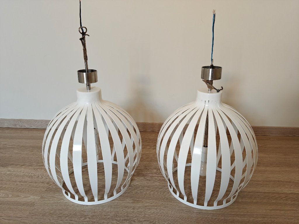 Plafondlampen Plafonnière metaal wit maatwerk, Ophalen, Wit, Zo goed als nieuw, Metaal