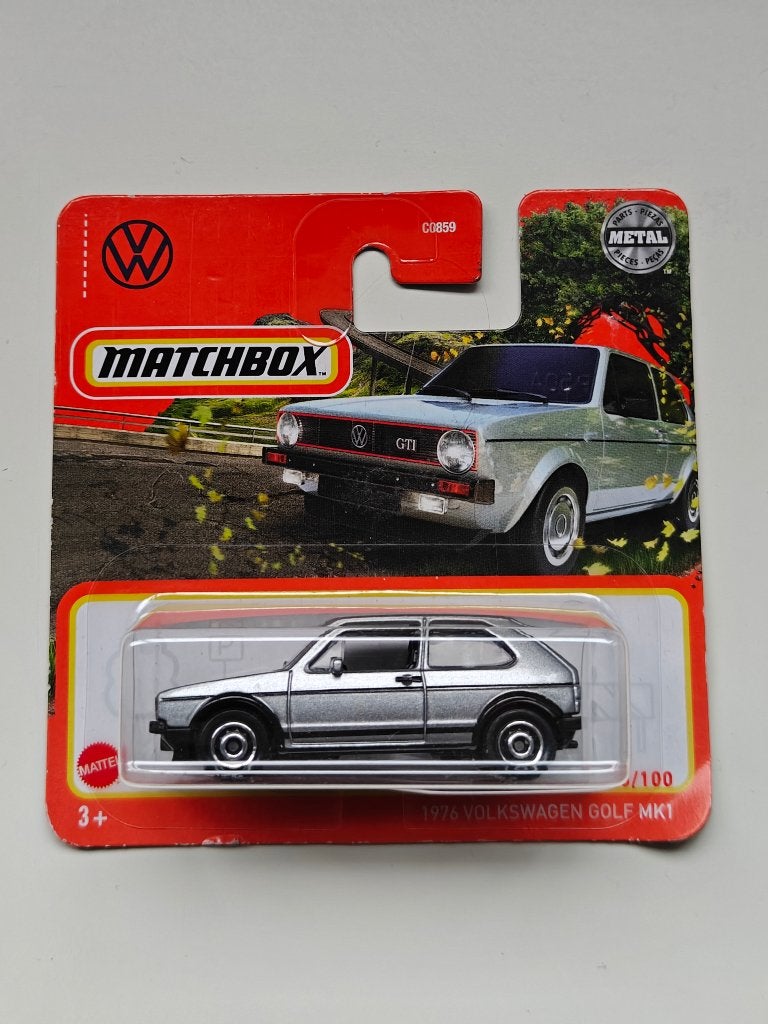 Matchbox 1976 Volkswagen Golf MK1 GTI Grijs Zilver VW, Ophalen of Verzenden, Zo goed als nieuw, Auto