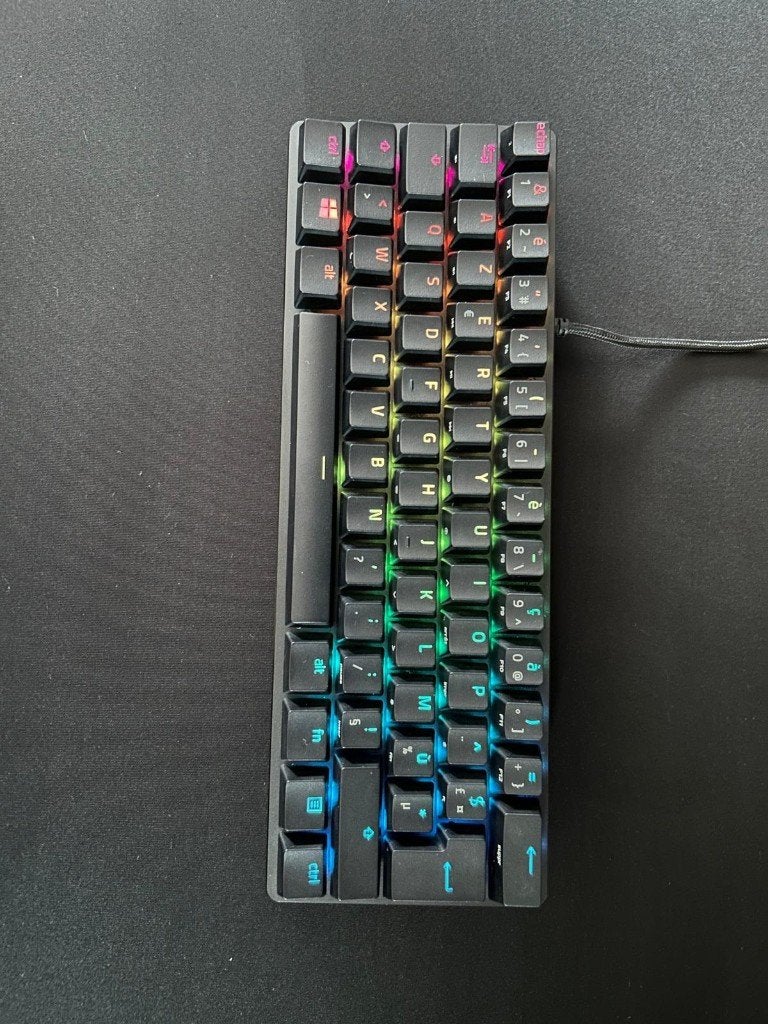 Clavier Razer Huntsman Mini, Informatique & Logiciels, Azerty, Comme neuf, Enlèvement, Razer