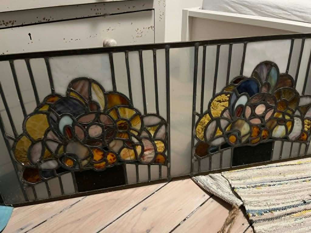 2 Glasramen in Art Deco stijl, Antiek en Kunst, Ophalen of Verzenden