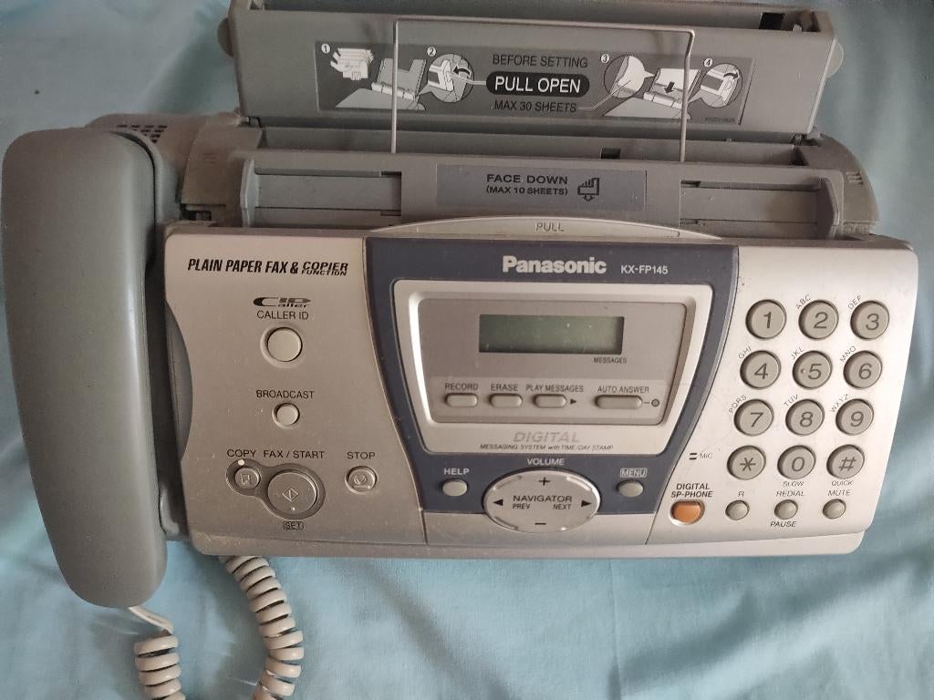 Telefonische fax van Panasonic, Telecommunicatie, Faxen, Ophalen, Gebruikt, Fax