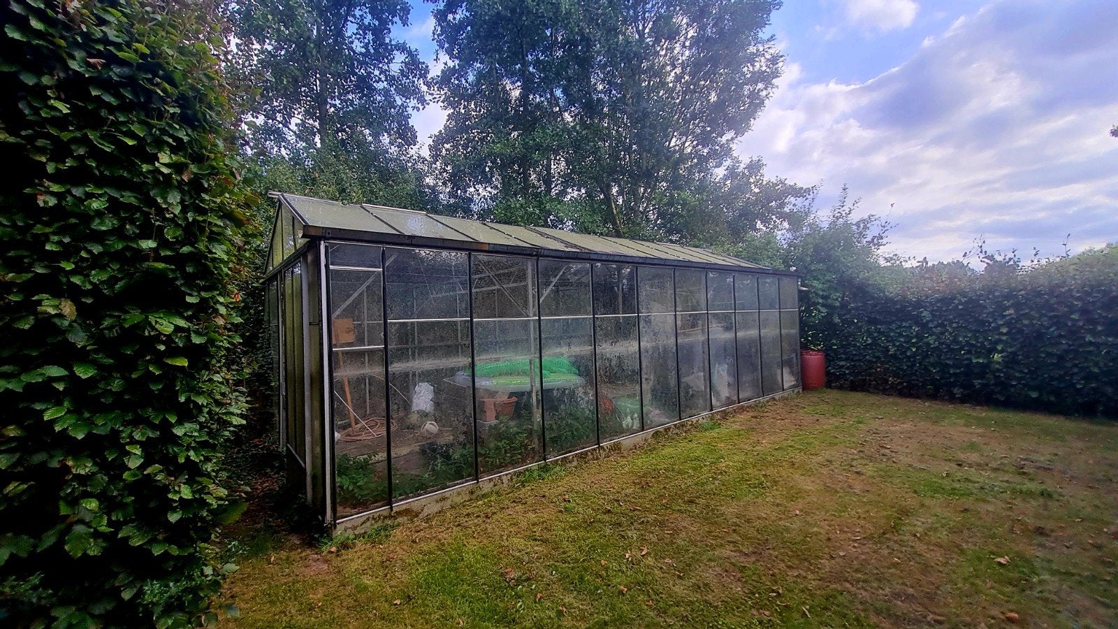Tuinserre te koop, Jardin & Terrasse, Stockage & Armoires de jardin, Enlèvement